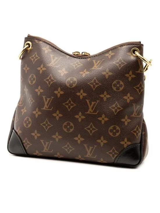 Louis Vuitton Monogram Odeon NM PM Crossbody Bag Brown Black - Picture 2 of 5